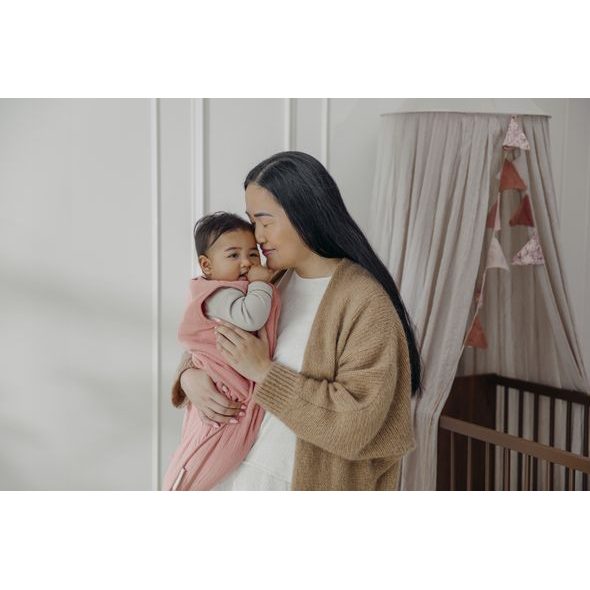 MEYCO ZIMNÍ MUŠELÍNOVÝ SPACÍ VAK 60CM - ROSE - SPACÍ PYTLE - SPINKÁNÍ