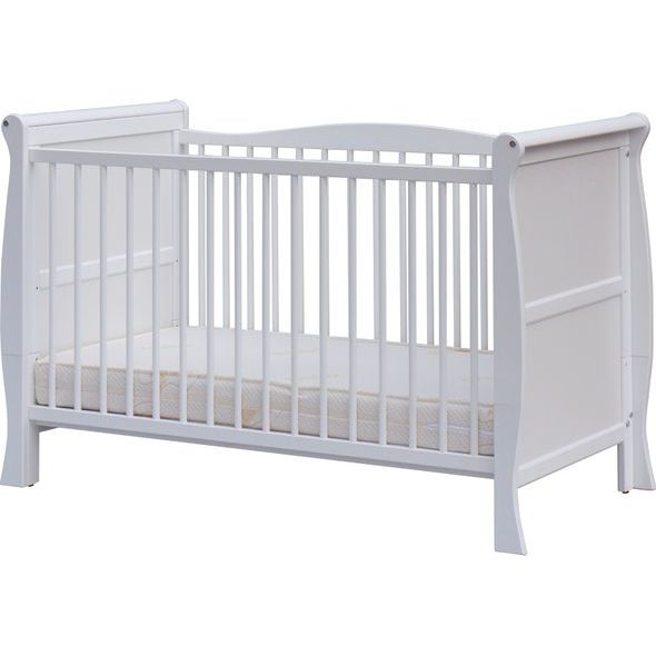 SCARLETT DĚTSKÁ POSTÝLKA SCARLETT MARINA - BÍLÁ (BOROVICE) - VYNDAVACÍ PŘÍČKY - 120 X 60 CM - DŘEVĚNÉ POSTÝLKY - SPINKÁNÍ