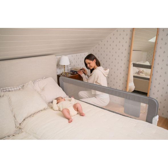 MOMI ZÁBRANA NA POSTEL MOMI LEXI XL PLUS BÉŽOVÁ - ZÁBRANY NA POSTEL - SPINKÁNÍ