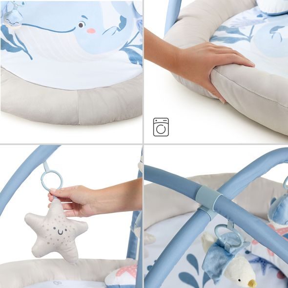 KINDERKRAFT DEKA HRACÍ S HRAZDIČKOU COZYPLAY NORDIC BREEZE - HRACÍ DEKY - PRO DĚTI