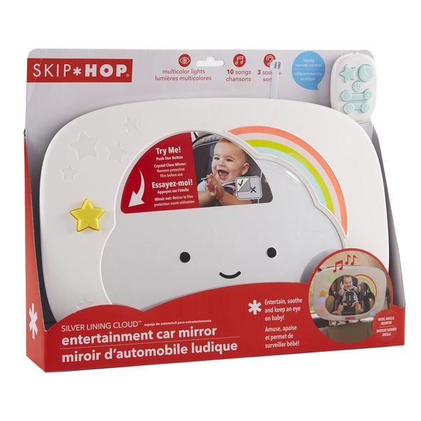 SKIP HOP ZRCADLO ZPĚTNÉ DO AUTA SE SVĚTLY A ZVUKY SILVER LINING CLOUD - ZRCÁTKA DO AUTA - AUTOSEDAČKY A PŘÍSLUŠENSTVÍ