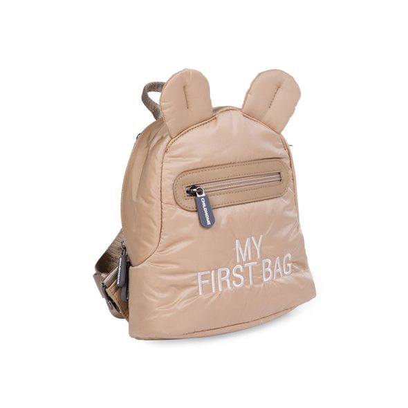 CHILDHOME DĚTSKÝ BATOH MY FIRST BAG PUFFERED BEIGE - BATOHY A TAŠKY - PRO DĚTI