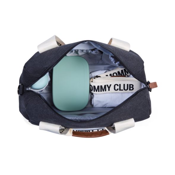 CHILDHOME PŘEBALOVACÍ TAŠKA MOMMY CLUB SIGNATURE CANVAS BLACK - PŘEBALOVACÍ TAŠKY - KOČÁRKY A PŘÍSLUŠENSTVÍ