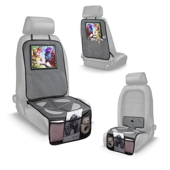 ZOPA OCHRANA SEDADLA POD AUTOSEDAČKU S KAPSOU NA TABLET OMYVATELNÁ, GREY - CHRÁNIČE SEDADLA - AUTOSEDAČKY A PŘÍSLUŠENSTVÍ