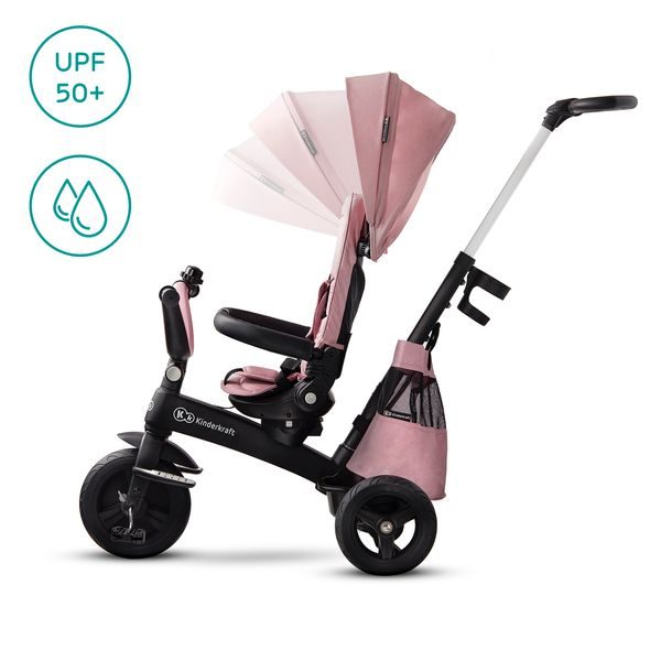 KINDERKRAFT TŘÍKOLKA EASYTWIST MAUVELOUS PINK - TŘÍKOLKY ŠLAPACÍ - NOŠENÍ & SPORT