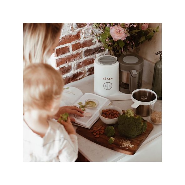 BEABA PARNÍ VAŘIČ + MIXÉR BABYCOOK NEO GREY WHITE - KUCHYŇSKÉ PŘÍSTROJE - KRMENÍ