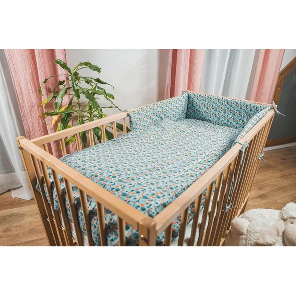 ENIE BABY POVLEČENÍ ESSENTIAL MIKA BLUE ORANGE - POVLEČENÍ DO POSTÝLKY - SPINKÁNÍ