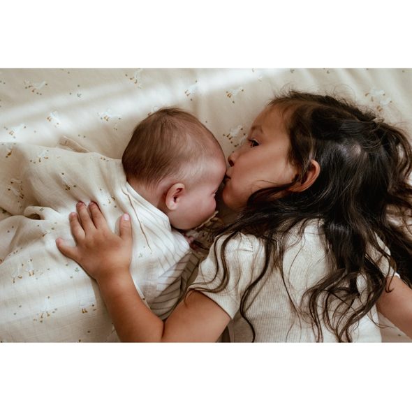 LITTLE DUTCH DEKA 70X100 CM HUSA BEIGE NEWBORN NATURALS - DĚTSKÉ DEKY PRO MIMINKA - SPINKÁNÍ