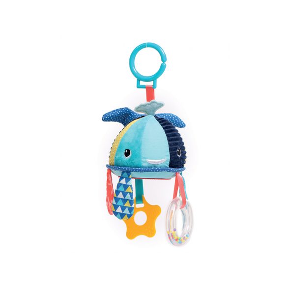 LUDI ZÁVĚSNÁ VELRYBA S AKTIVITAMI - HRAČKY DO VANY - PRO DĚTI