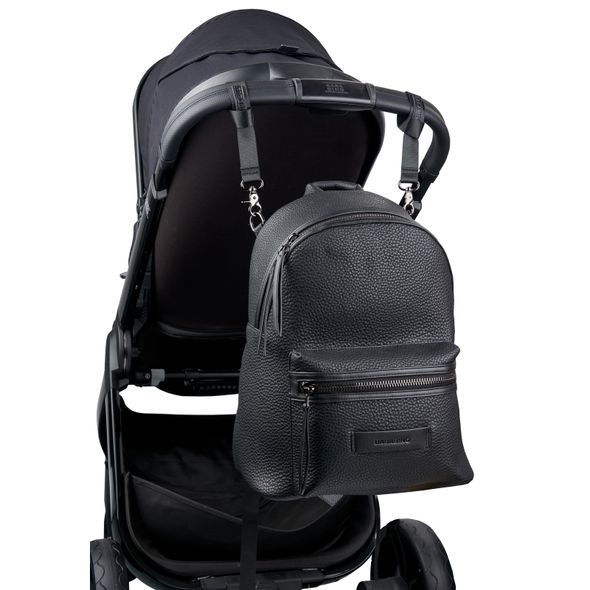 BABABING LUCA TAŠKA /BATOH, VEGANSKÁ KŮŽE, BLACK - PŘEBALOVACÍ BATOHY - KOČÁRKY A PŘÍSLUŠENSTVÍ