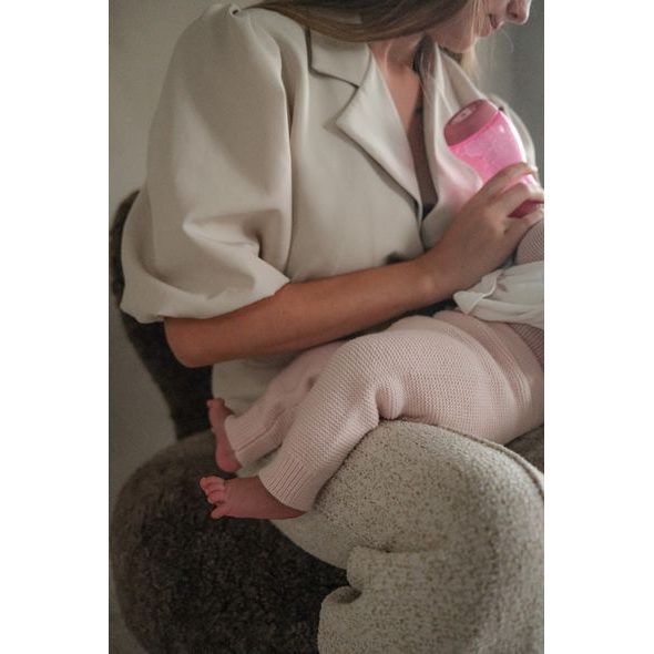 LODGER PLETENÉ TEPLÁČKY MERINO TAN VEL. 56 - KALHOTKY A TEPLÁČKY - PRO DĚTI