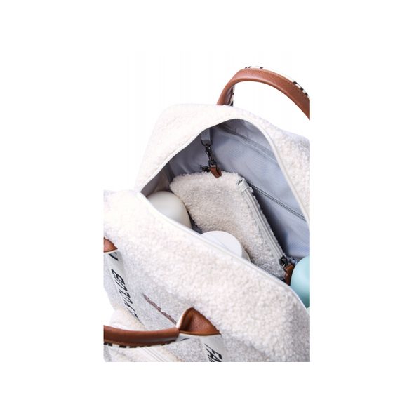 CHILDHOME PŘEBALOVACÍ BATOH FAMILY CLUB SIGNATURE TEDDY OFF WHITE - PŘEBALOVACÍ BATOHY - KOČÁRKY A PŘÍSLUŠENSTVÍ