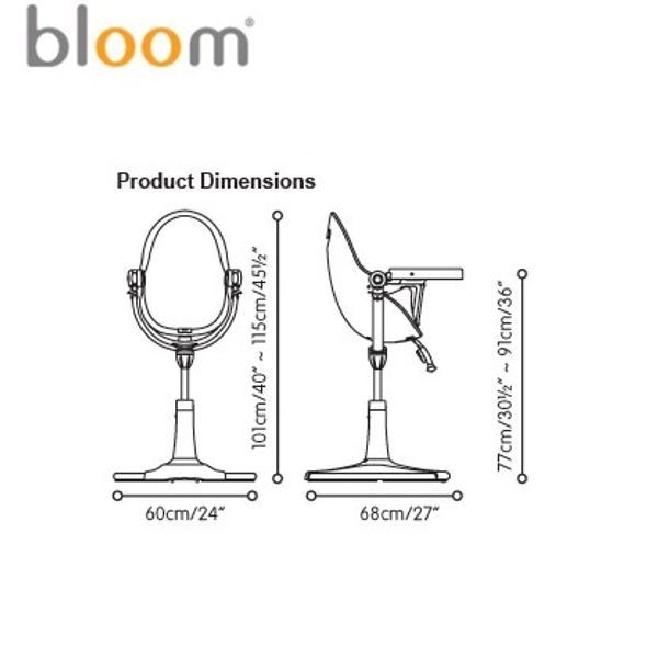 BLOOM JÍDELNÍ ŽIDLIČKA FRESCO CHROME - JÍDELNÍ ŽIDLIČKY PLASTOVÉ - KRMENÍ