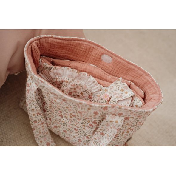 LITTLE DUTCH PŘEBALOVACÍ TAŠKA PRO PANENKY SOFT FLOWERS - LITTLE DUTCH - PRO DĚTI