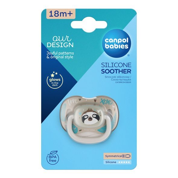 CANPOL BABIES DUDLÍK SILIKONOVÝ SYMETRICKÝ EXOTIC ANIMALS 18M+ 1KS LENOCHOD - ŠIDÍTKA A DOPLŇKY - KRMENÍ