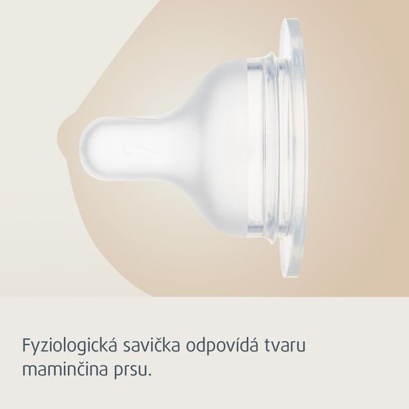 CANPOL BABIES SAVIČKA SILIKONOVÁ K LAHVI S-SHAPE 0M+ 2KS MINI - SAVIČKY A PÍTKA - KRMENÍ