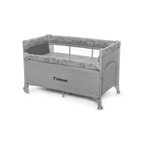 KIDNORT CESTOVNÍ POSTÝLKA KIDNORT LIVSMILJÖ SVĚTLE ŠEDÁ - CESTOVNÍ POSTÝLKY - SPINKÁNÍ