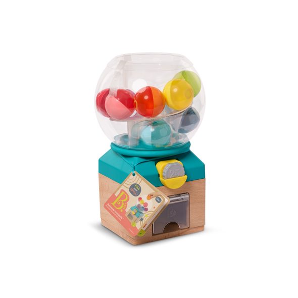 B-TOYS AUTOMAT S MÍČKY RAINBOW GUMBALLS - VKLÁDÁNÍ TVARŮ - PRO DĚTI