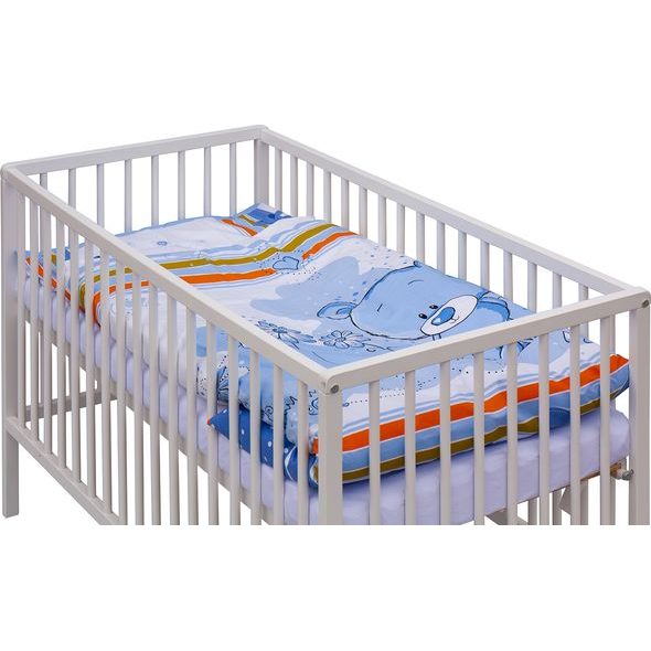 SCARLETT DĚTSKÁ POSTÝLKA S KOMPLETNÍ VÝBAVOU SCARLETT 120 X 60 CM - KOTY - DŘEVĚNÉ POSTÝLKY - SPINKÁNÍ