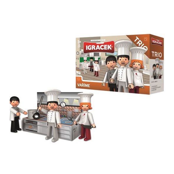 IGRÁČEK TRIO "VAŘÍME" - LIDSKÉ POSTAVY - PRO DĚTI