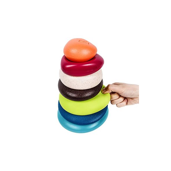 B-TOYS PYRAMIDA Z KROUŽKŮ - STOHOVACÍ HRAČKY - PRO DĚTI