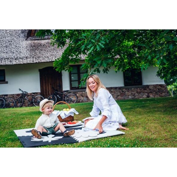 MOMI HRACÍ PODLOŽKA PĚNOVÉ PUZZLE FELI ČERNÉ - HRACÍ PODLOŽKY NA ZEM - SPINKÁNÍ