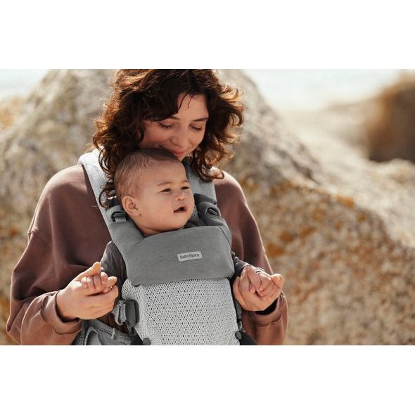 BABYBJORN BABYBJORN BRYNDÁK NA NOSÍTKO HARMONY JERSEY LIGHT GREY - BRYNDÁKY - KRMENÍ