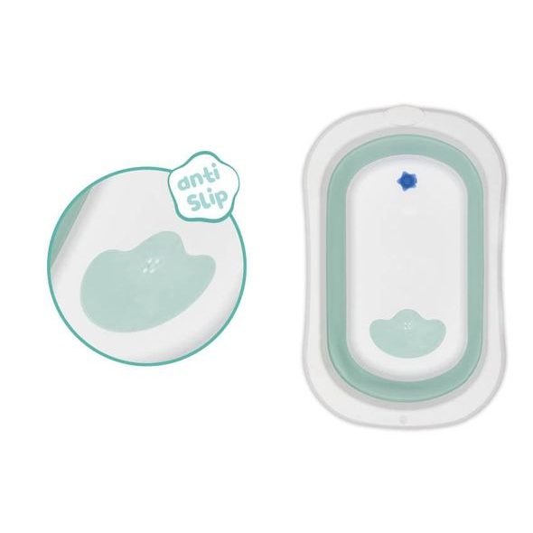 FILLIKID SKLÁDACÍ DĚTSKÁ VANIČKA ORCA SAGE-WHITE - VANIČKY PLASTOVÉ - KOUPÁNÍ A ZDRAVÍ