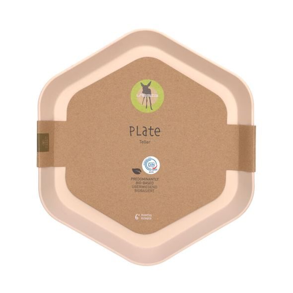 LÄSSIG PLATE GEO POWDER PINK - MISKY, TALÍŘKY A PODLOŽKY - KRMENÍ