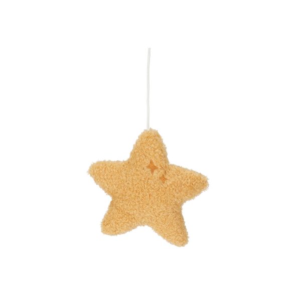 LITTLE DUTCH HUDEBNÍ KOLOTOČ DŘEVĚNÝ NEWBORN NATURALS - FARMA - PRO DĚTI