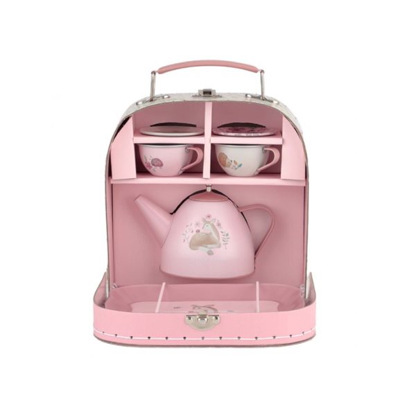 LITTLE DUTCH ČAJOVÝ SET V KUFŘÍKU FAIRY GARDEN - KUCHYŇKY A VAŘENÍ - PRO DĚTI