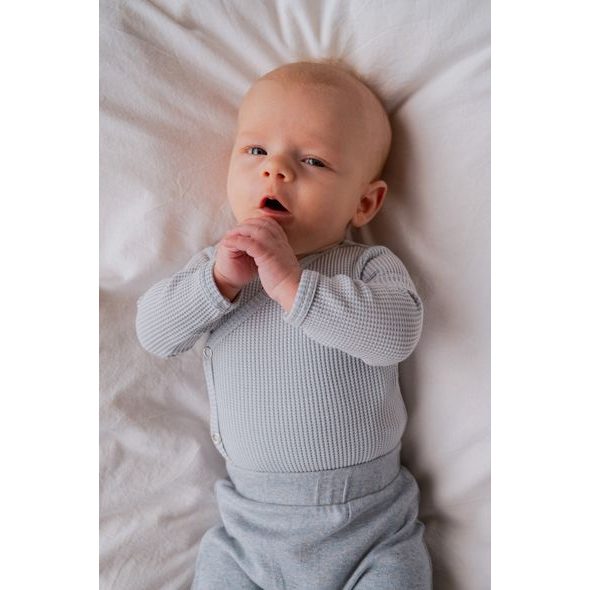 LODGER ROMPER LONG SLEEVES CIUMBELLE BLUE FOGG VEL. 68 - BODY - PRO DĚTI