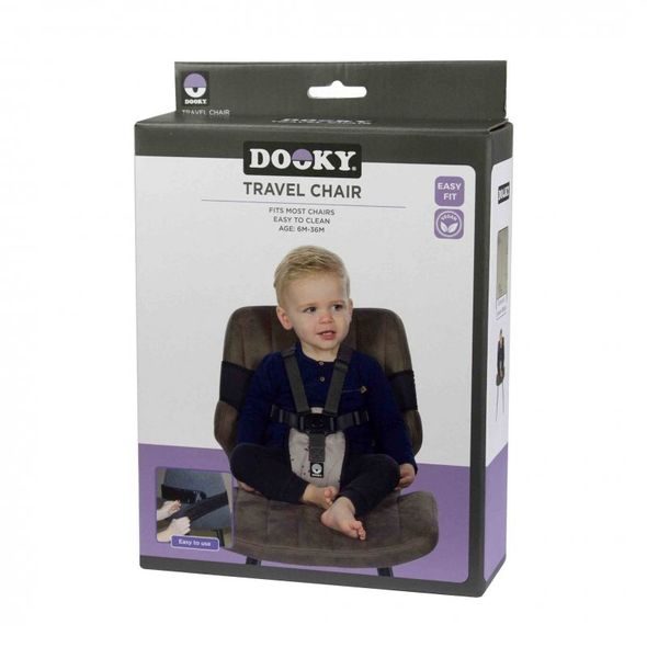DOOKY PŘENOSNÁ TEXTILNÍ ŽIDLIČKA TRAVEL CHAIR BLACK - JÍDELNÍ ŽIDLIČKY CESTOVNÍ - KRMENÍ