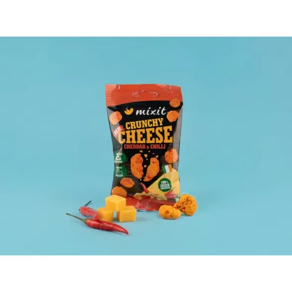 MIXIT KŘUPAVÝ SÝR DO KAPSY - IRSKÝ CHEDDAR S CHILLI - SLANÉ ZOBÁNÍ - PRO MAMINKY