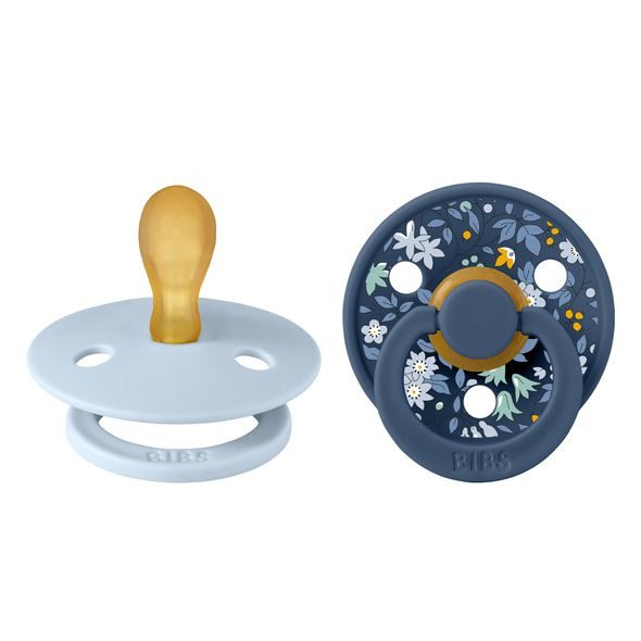 BIBS X LIBERTY COLOUR SYMETRICKÉ DUDLÍKY Z PŘÍRODNÍHO KAUČUKU 2KS VEL. 1 - ŠIDÍTKA A DOPLŇKY - KRMENÍ