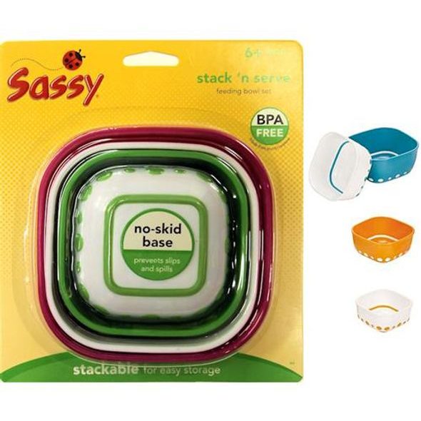 SASSY SADA JÍDELNÍCH MISEK - MISKY, TALÍŘKY A PODLOŽKY - KRMENÍ
