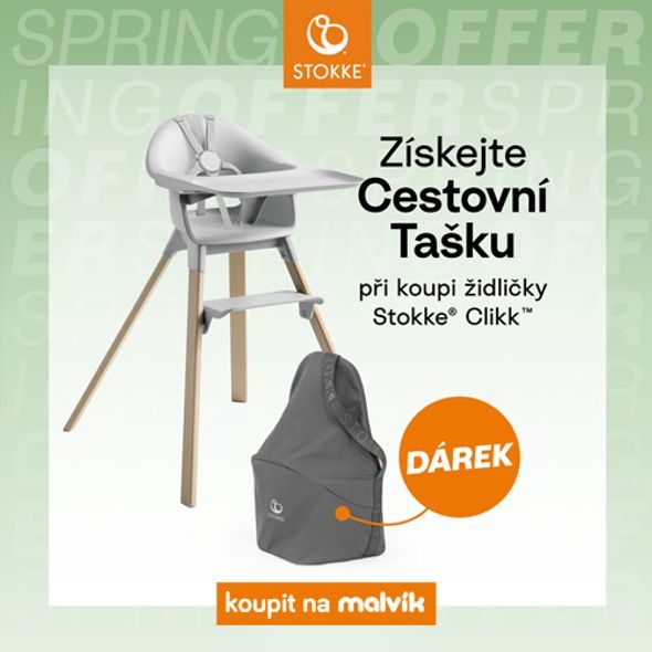 STOKKE® CLIKK™ JÍDELNÍ ŽIDLIČKA + PŘEPRAVNÍ TAŠKA ZDARMA - JÍDELNÍ ŽIDLIČKY CESTOVNÍ - KRMENÍ
