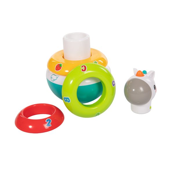 BO JUNGLE PLASTOVÁ HRAČKA B-ROLLY POLLY UNICORN - STOHOVACÍ HRAČKY - PRO DĚTI