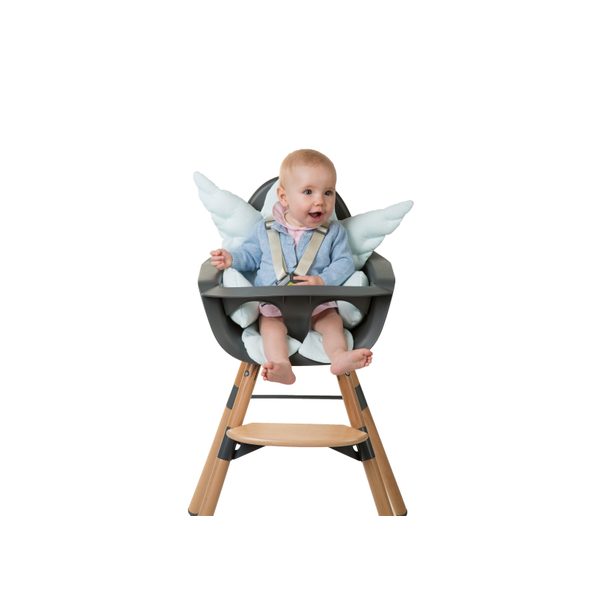 CHILDHOME ŽIDLIČKA 2V1 EVOLU 2 NATURAL / ANTHRACITE - JÍDELNÍ ŽIDLIČKY DŘEVĚNÉ - KRMENÍ