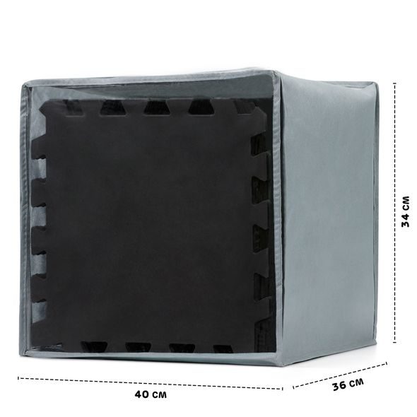 KINDERKRAFT PODLOŽKA PĚNOVÁ PUZZLE LUNO BLACK 30KS - HRACÍ PODLOŽKY NA ZEM - SPINKÁNÍ