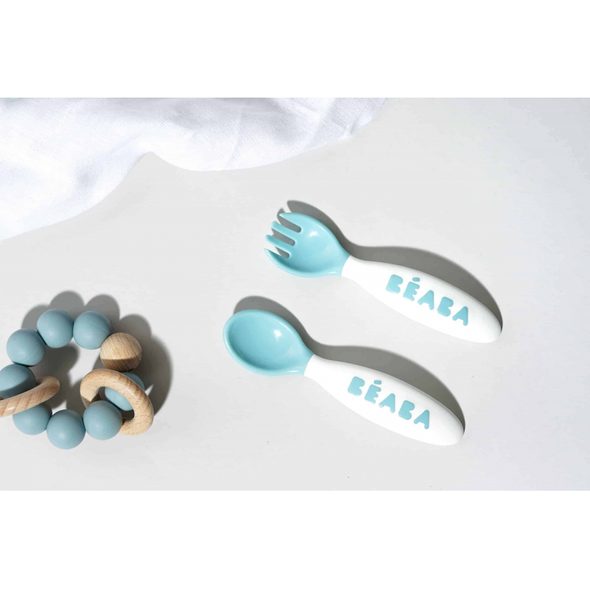 BEABA LŽIČKA S VIDLIČKOU V POUZDRU BLUE - LŽIČKY A PŘÍBORY - KRMENÍ