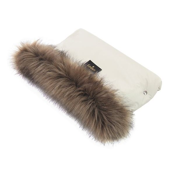 EMITEX RUKÁVNÍK LUXURY SOFT LIGHT BEIGE - RUKÁVNÍKY NA KOČÁREK - KOČÁRKY A PŘÍSLUŠENSTVÍ