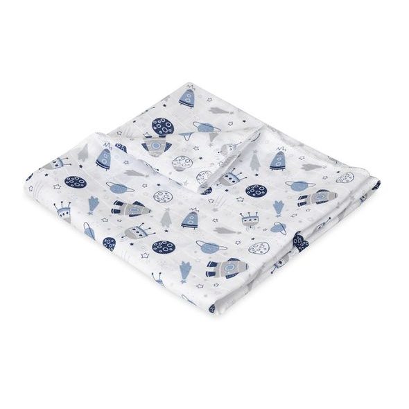 BABYMATEX PLENY S POTISKEM MUSLIN 3-PACK 70X80 CM - LÁTKOVÉ PLENY SKLÁDANÉ - PŘEBALOVÁNÍ