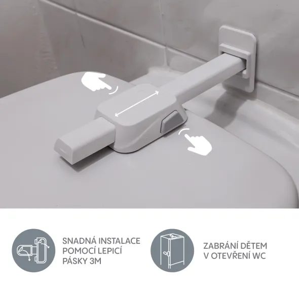 ZOPA ZÁMEK NA WC 1KS - BEZPEČNOST DĚTÍ V DOMÁCNOSTI - KOUPÁNÍ A ZDRAVÍ