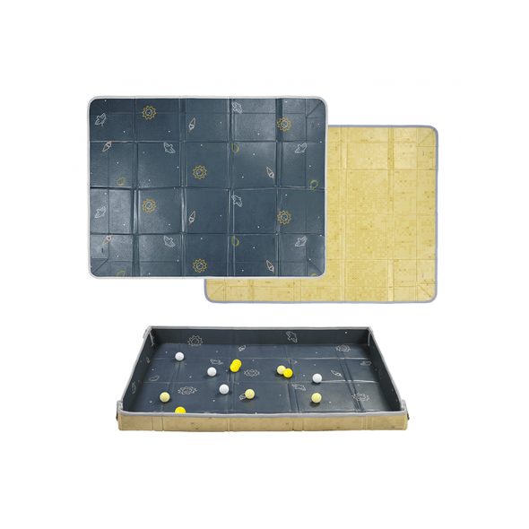 TAF TOYS HRACÍ PODLOŽKA PĚNOVÁ S MÍČKY BLUE YELLOW - HRACÍ PODLOŽKY NA ZEM - SPINKÁNÍ