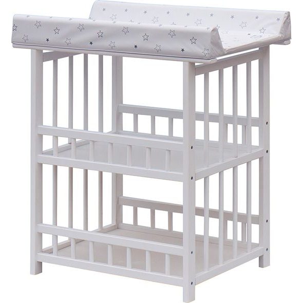 SCARLETT PŘEBALOVACÍ PULT JÁŠ BÍLÝ HVĚZDIČKA BÍLÁ - PŘEBALOVACÍ PULTY - PŘEBALOVÁNÍ
