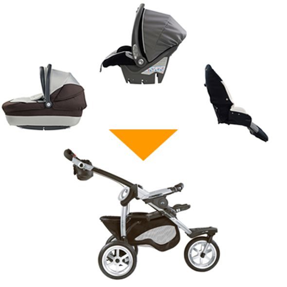 PEG PEREGO GT3 2011 TROJKOMBINACE + FUSAK BRIO ZDARMA - TROJKOMBINACE - KOČÁRKY A PŘÍSLUŠENSTVÍ