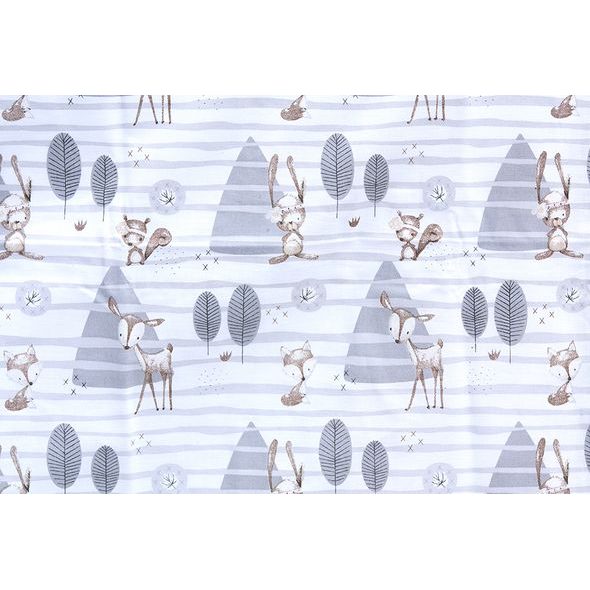 SCARLETT MANTINEL DO POSTÝLKY 4-DÍLNÝ SRNEČEK ŠEDÁ 180X30CM - MANTINELY - SPINKÁNÍ