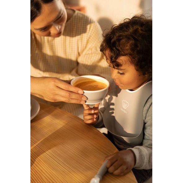 BABYBJORN BABYBJORN PRVNÍ MISKY, 2 KUSY, PUDROVĚ RŮŽOVÉ - MISKY, TALÍŘKY A PODLOŽKY - KRMENÍ