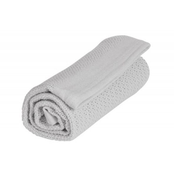 VINTER & BLOOM DEKA SOFT GRID ORGANIC DOVE GREY - DĚTSKÉ DEKY PRO MIMINKA - SPINKÁNÍ